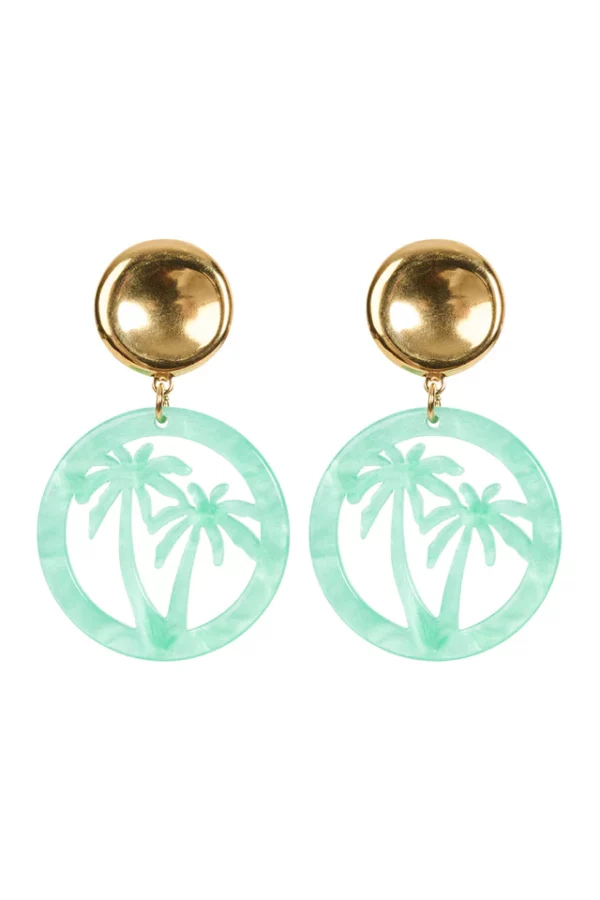 Haiti Palms Earring - Green