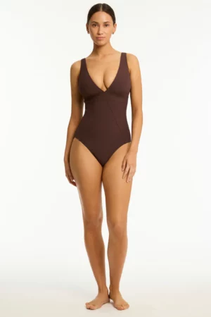 Spinnaker Panel Line One Piece-Cocoa