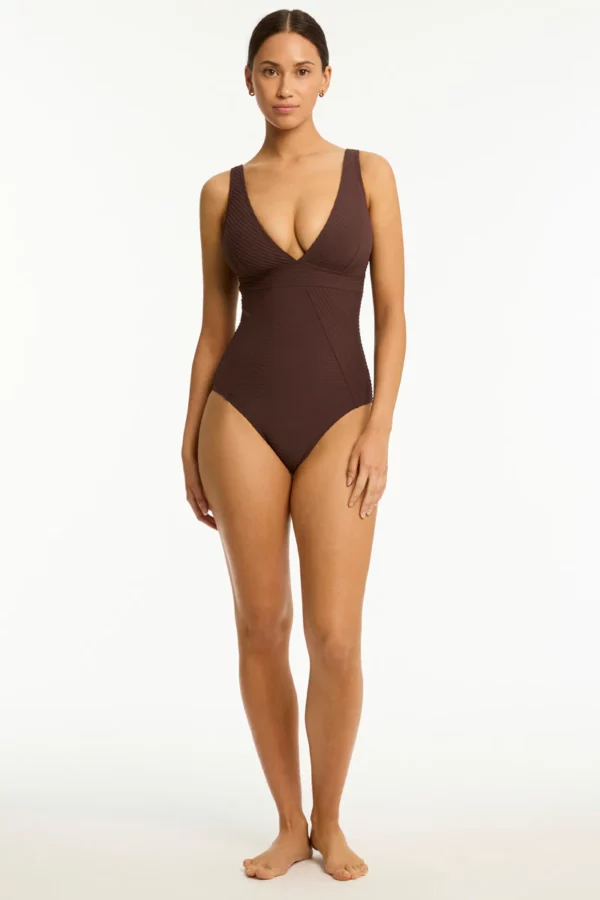 Spinnaker Panel Line One Piece-Cocoa