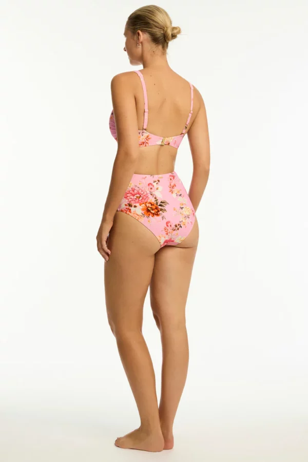 Rosewood G Cup Cross Front Bra-Pink - Image 4
