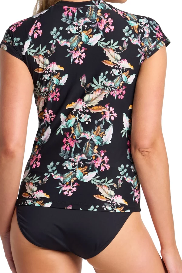 Viola Short Sleeve Rashie - Black - Image 4