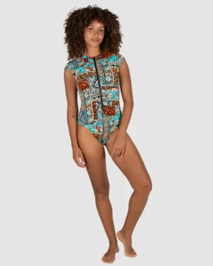 Tulum Zip Front Surfsuit Swimwear