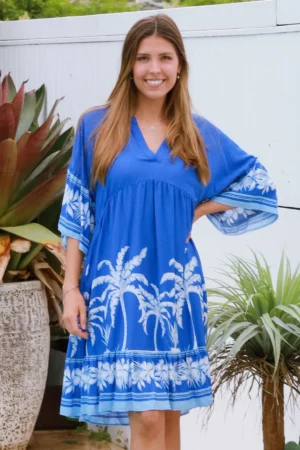Rebecca Blue Mini Dress