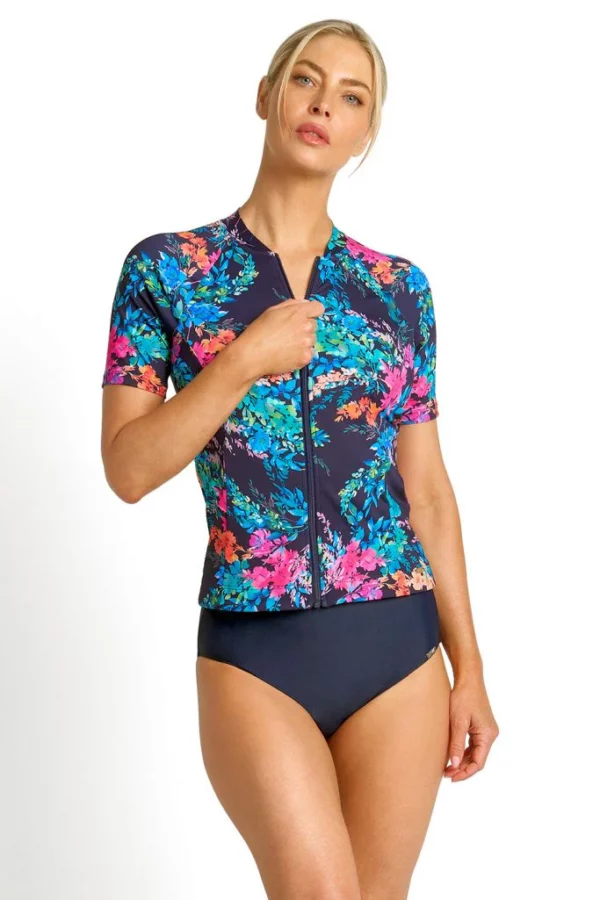 Jantzen Short Sleeve Mastectomy Rashie - Fresia