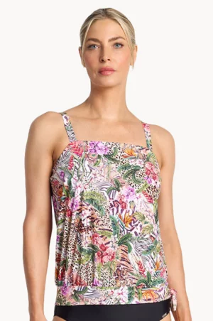 Lilymaze Blouson Tankini Separate Top Only