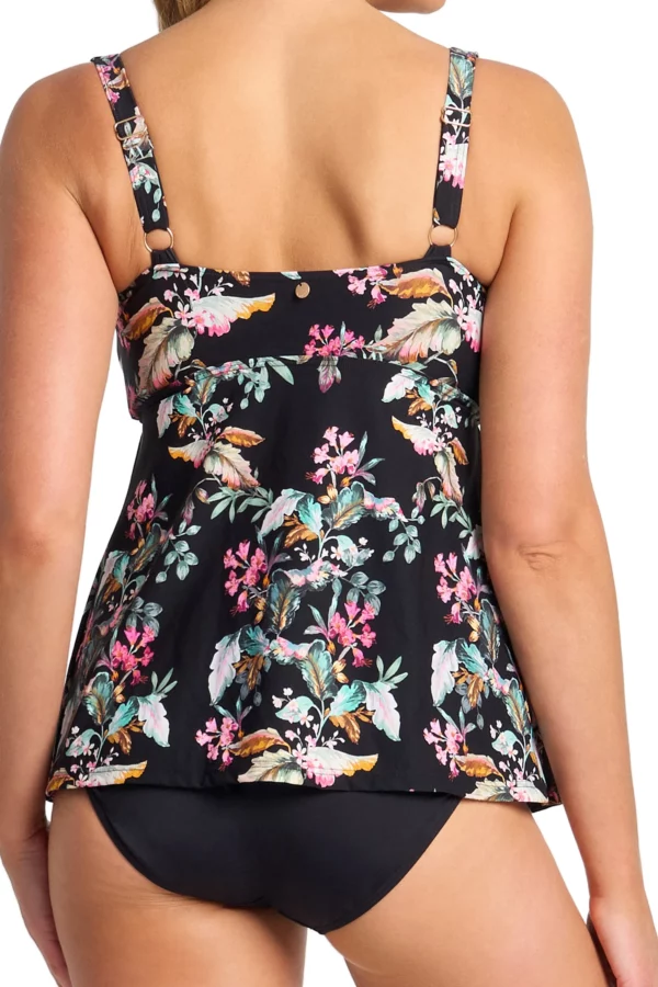 Viola E-F Frill Singlet - Black - Image 4