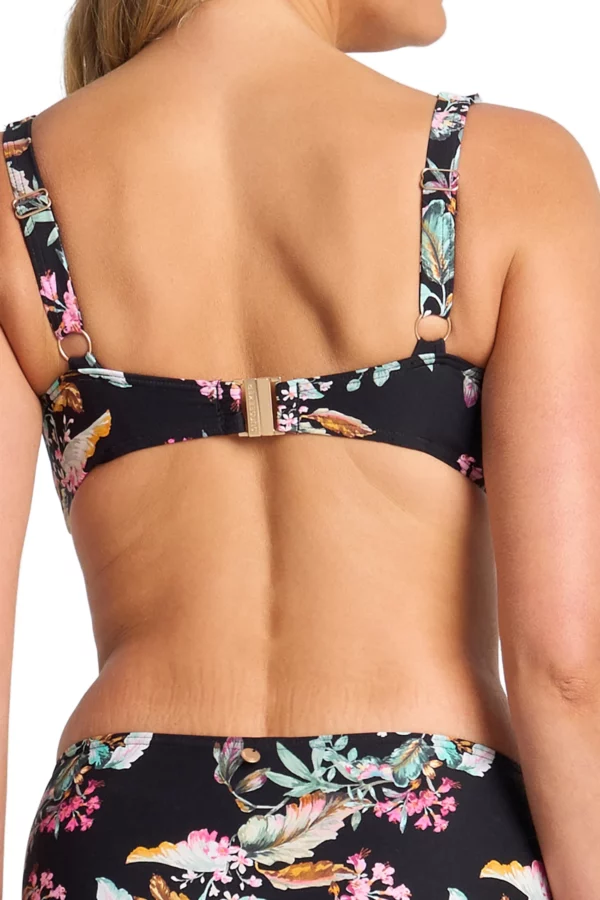 Viola E-F Frill Bikini Top - Black - Image 5