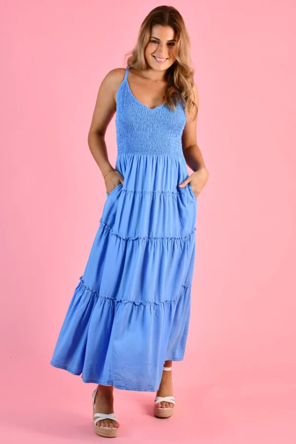 TRAVELLER MAXI DRESS - BABY BLUE - Image 3