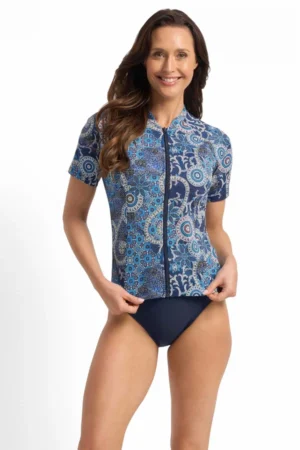 Desert Short Sleeve Rashie - Navy