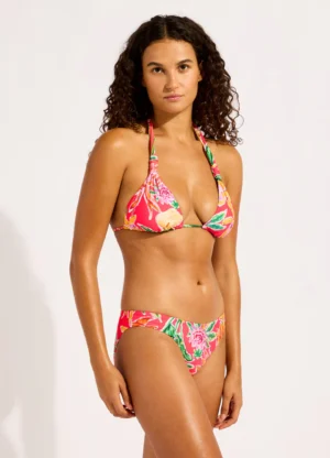 Hothouse Flowers Multi Fit Triangle Bikini Top -melon