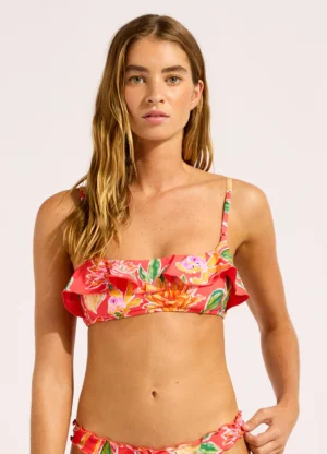 Hothouse Flowers Bralette Bini Top -melon