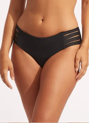 S.Collective Multi Strap Hipster Bikini Bottom - Black