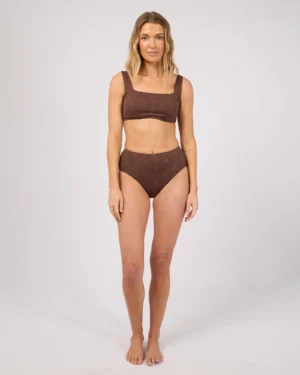Ivy Hi Waist Pant Chocolate